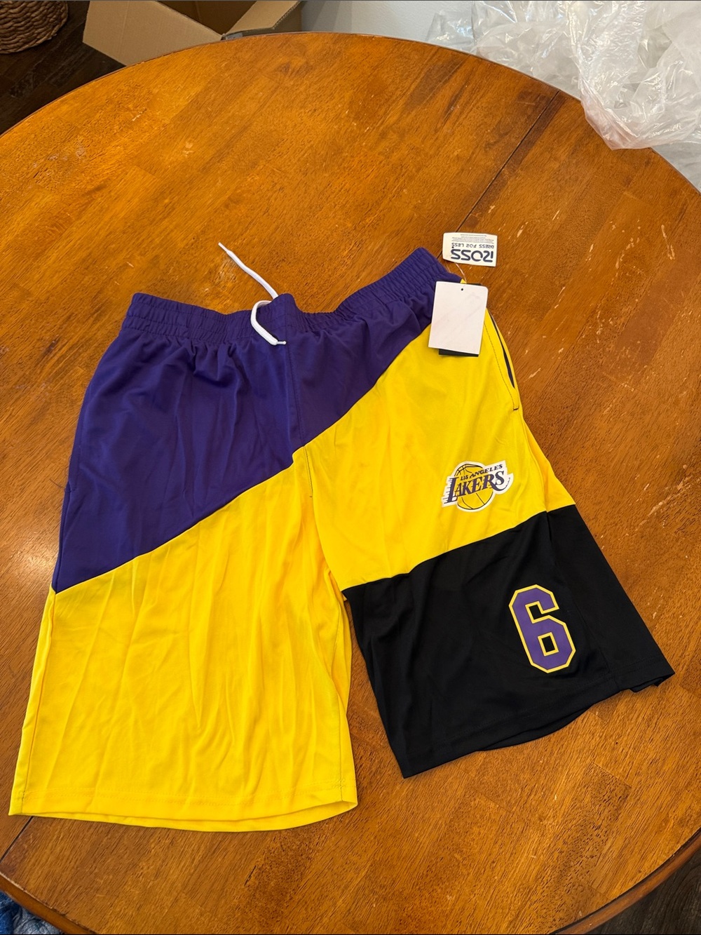 NBA Lakers Colorblock Shorts - Purple/Yellow/Black xl #6